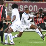 Mouloungui a inscrit son premier but en Ligue 1 depuis le match contre Sochaux, il y a presque deux mois (1-1). Crédit photo : www.ogcnice.com