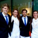 Yannick Agnel, Camille Muffat, Clément Lefert et Charlotte Bonnet. (photo : Twitter.com/YannickAgnel)