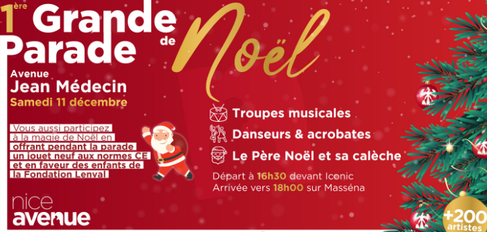 1ère édition à Nice de la Grande Parade de Noël