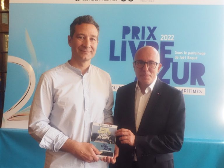 Le Prix Livre Azur attribué à Jérôme Bonnetto