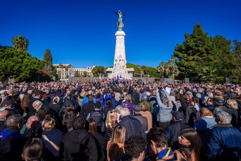 4 000 personnes rassemblées pour la République et contre l’antisémitisme, ce 12 novembre à Nice