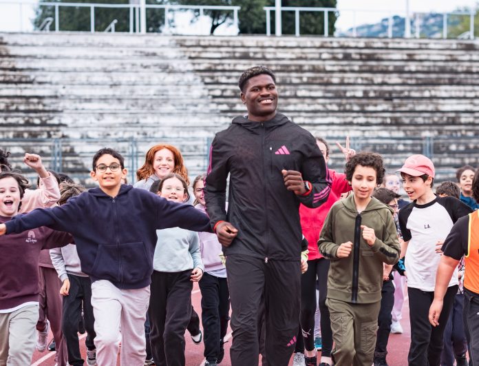 L’athlète de décathlon, Makenson Gletty a rencontré ce mardi les élèves de deux écoles élémentaires au Stade Charles Ehrmann.