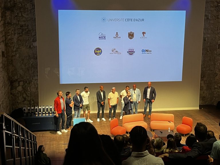 L'Université Nice Côte d'Azur a organisé une soirée pour récompenser 4 athlètes participants aux JOP 2024 et 2026.